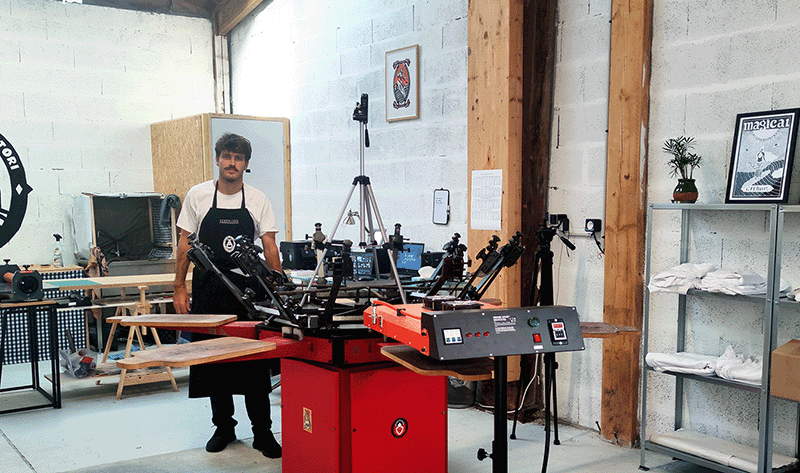 Atelier d'impression textile Anglet, Biarritz, Bayonne